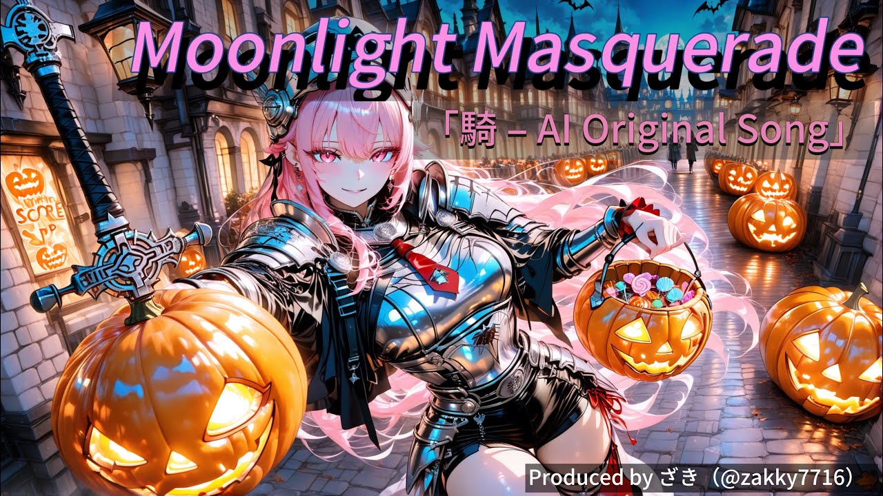 Moonlight Masquerade（騎）  AI Original Song  Produced by ざき（@zakky7716） 