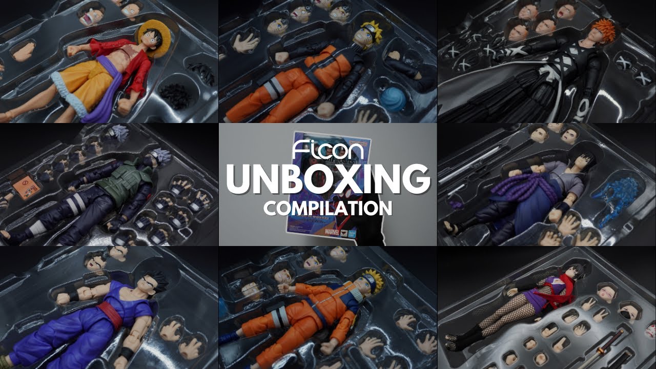 SHF Naruto, One Piece and more! ASMR Unboxing Compilation Eps. 1
