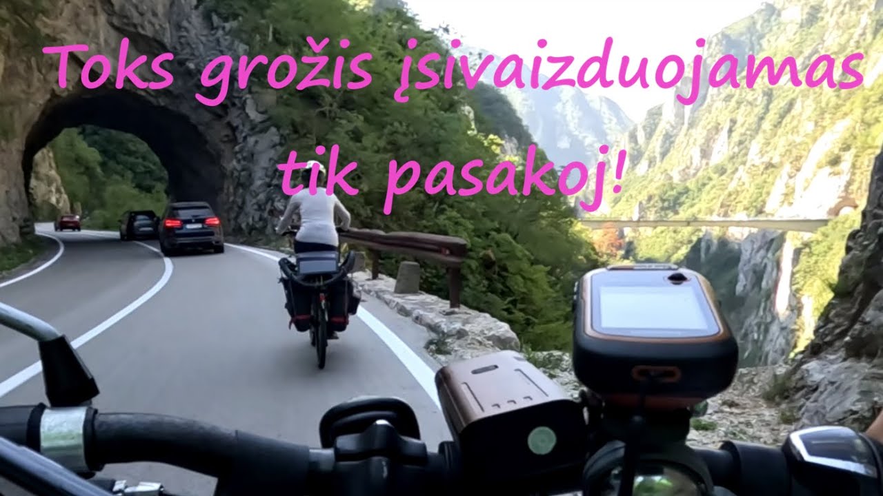 Kelionė dviračiais po Balkanus. Keturiolikta kelionės dienos rytas. Neįtikėtinai gražu. KAIP PASAKOJ