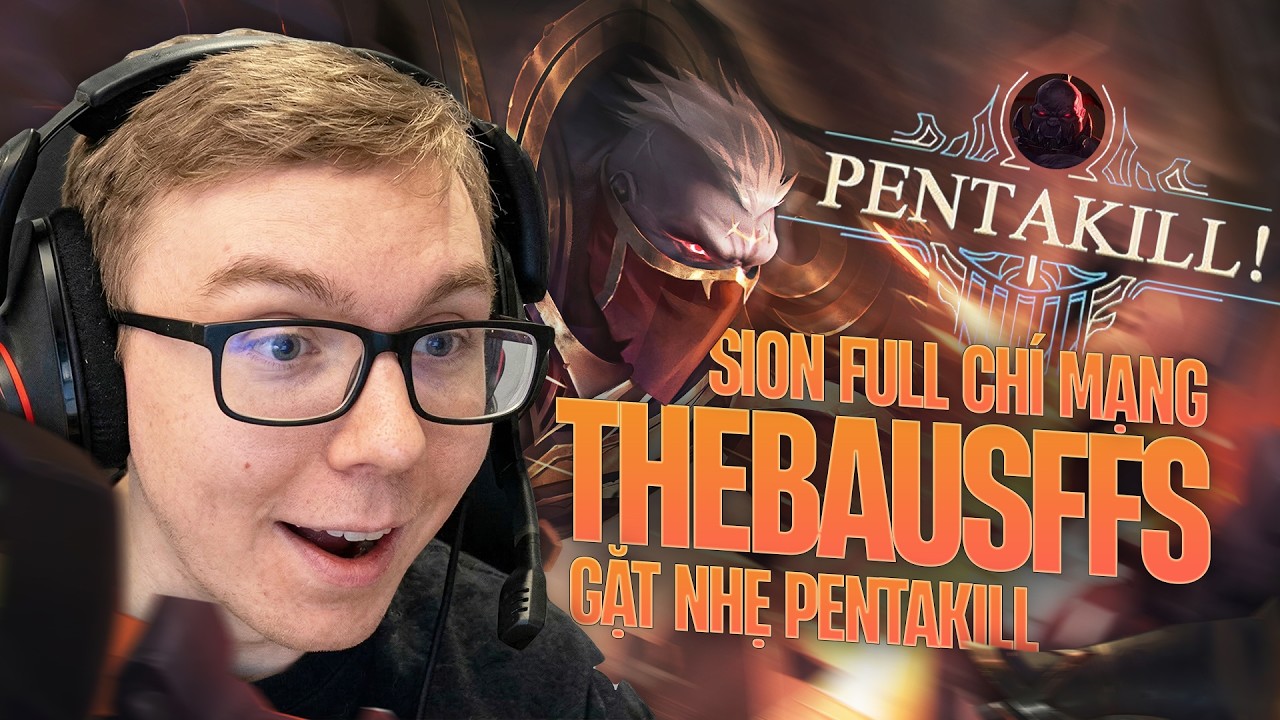 THEBAUSFFS GẶT PENTAKILL VỚI NHỮNG PHA ĐẠP CHÍ MẠNG SIÊU THỐN CỦA SION  ĐỤNG ĐỘ THÁCH ĐẤU SINGED
