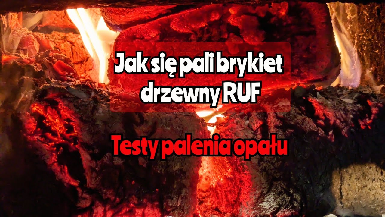 Jak się pali brykiet drzewny ruf w nowym kotle.🔥 Test spalania, długość palenia.