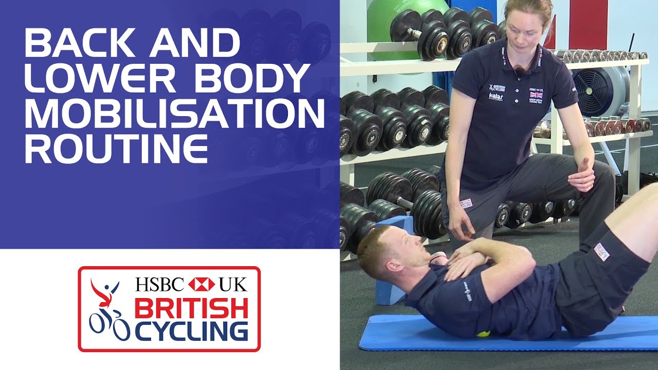 Back and lower body mobilisation routine for cyclists