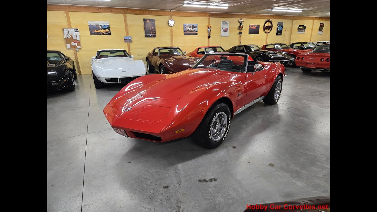 1973 Red Corvette Convertible For Sale