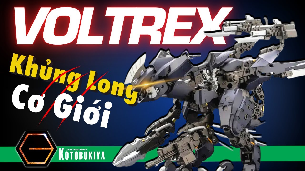 KHỦNG LONG CHIẾN ĐẤU - Lắp Ráp Voltrex Wrath Hexa Gear - Kotobukiya| Mô hình lắp ráp Khủng Long