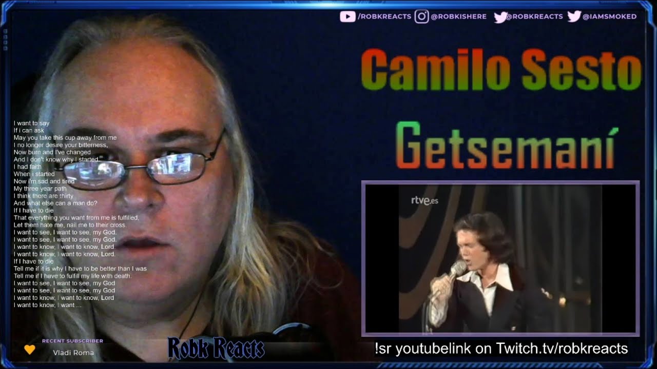 Camilo Sesto - First Time Hearing - Getsemaní - Requested Reaction (live 1977)
