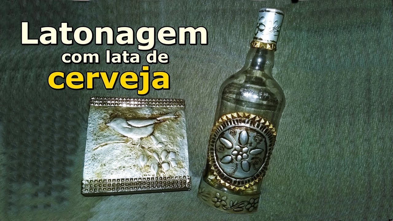 Latonagem com lata de cerveja