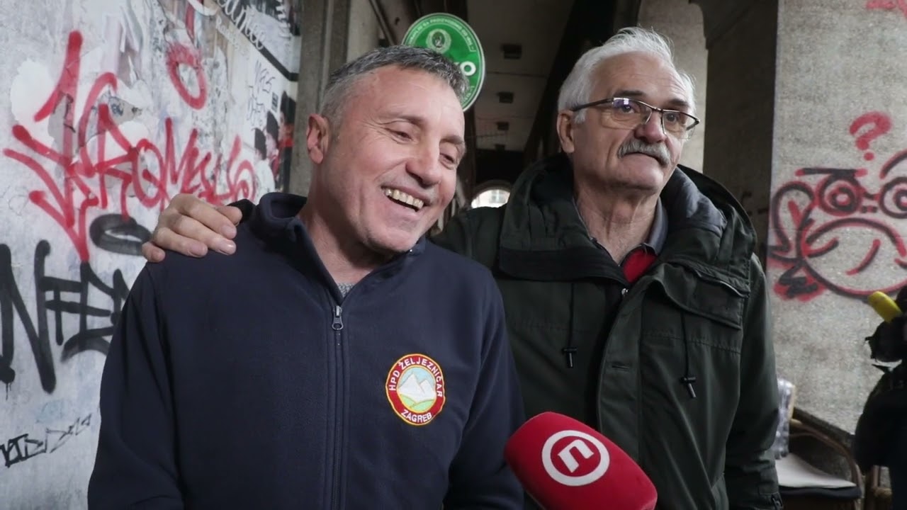 Tihomir Gvardiol i Jakov Petković u dobrom raspoloženju na tržnici Dolac