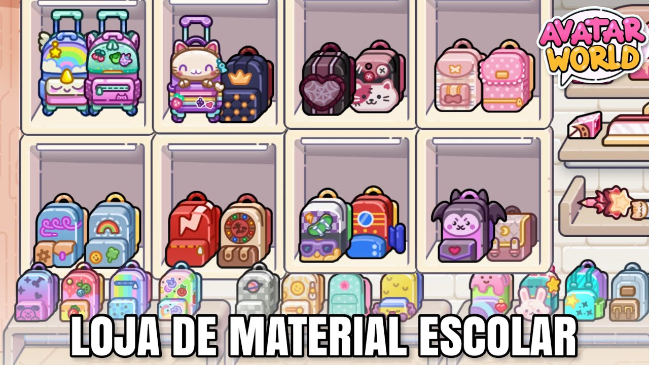 DECORANDO UMA LOJA DE MATERIAL ESCOLAR NO AVATAR WORLD 🎒📓