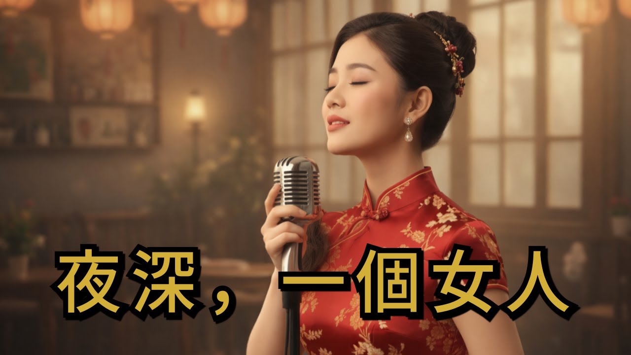 [台語演歌] 夜深, 一個女人 (國台語雙聲) | 懷舊經典 · 觸動心靈 🌙