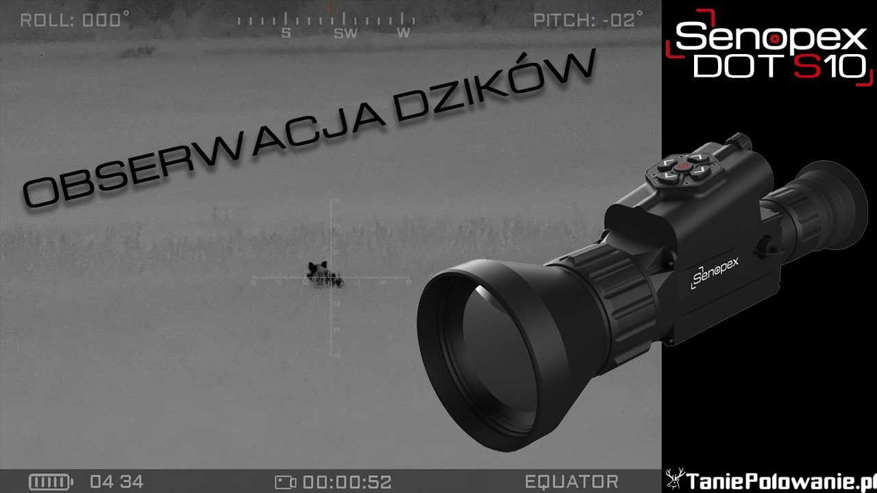 SENOPEX DOT S10 - obserwacja dzik&oacute;w (BOAR, BOAR CUB observation)