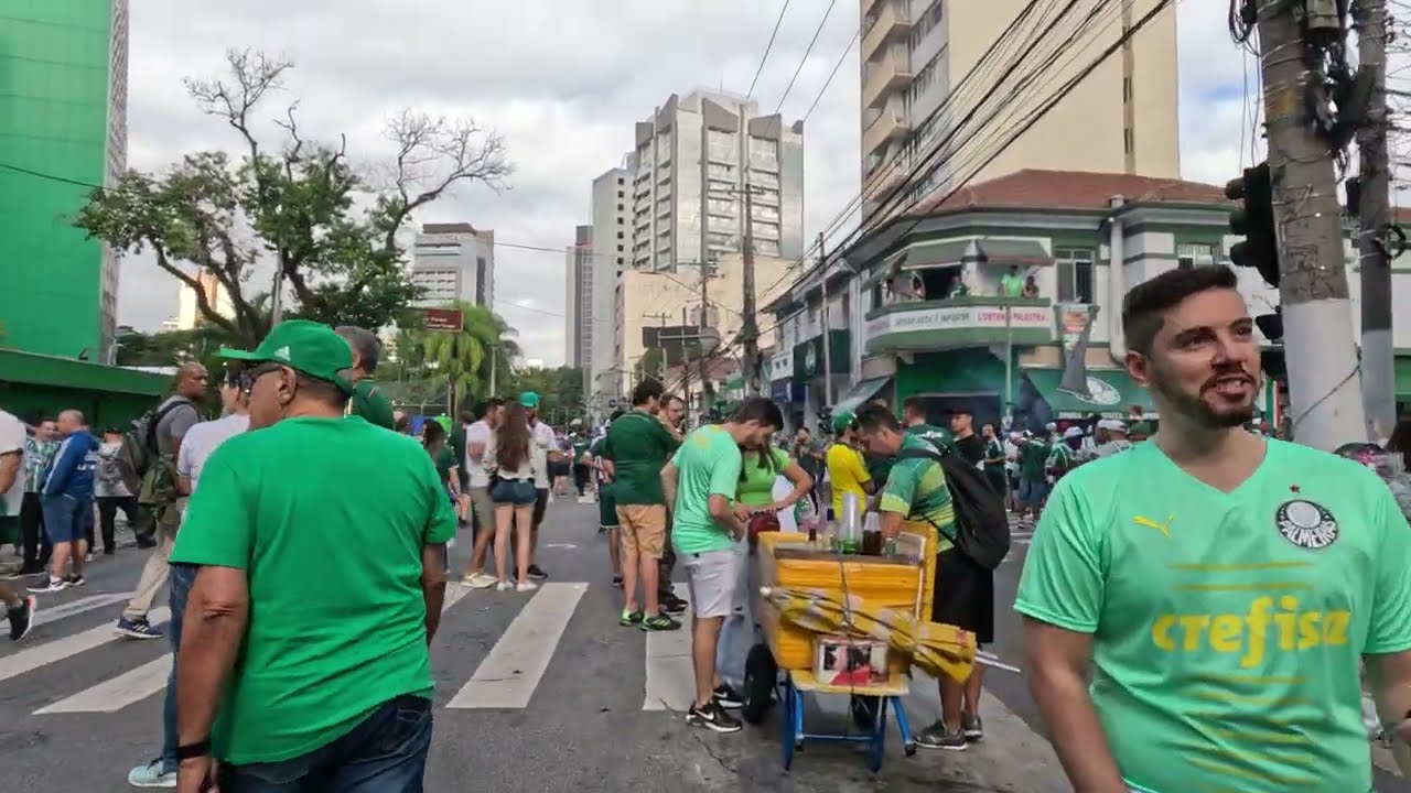 Entrando no Allianz Parque, Palmeiras X Cuiabá, Melhores momentos, Gols, Visto da Arquibancada 4K