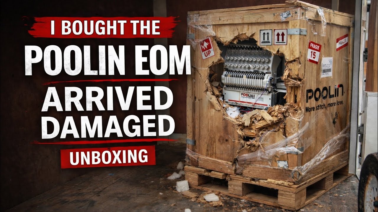 Poolin EOM Embroidery Machine Unboxing & Review – Is This Embroidery Machine Worth It?