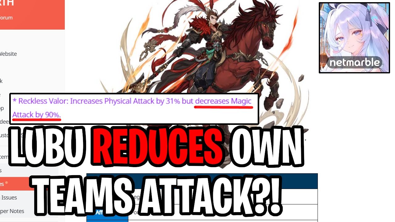 Lubu Looks INSANE... But He Lowers Attack & Looks Support-y ? [Seven Knights: Rebirth]