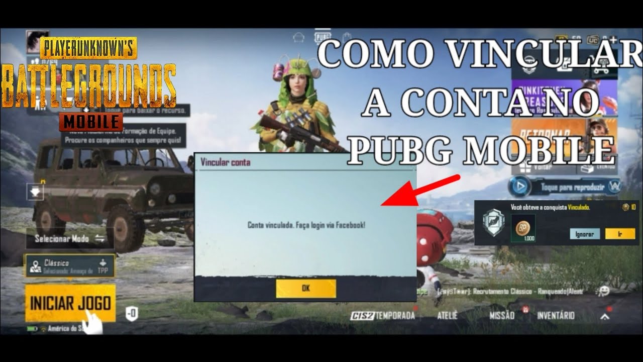 como VINCULAR a conta NO PUBG MOBILE