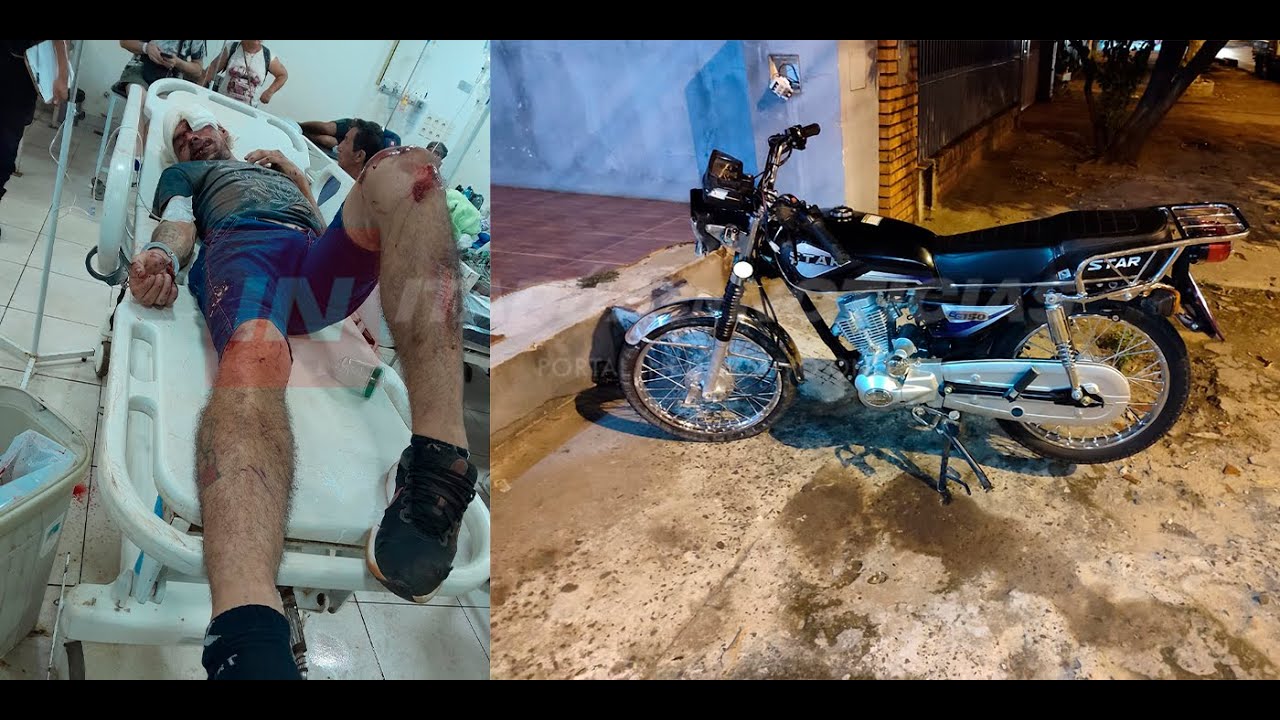 HURTÓ UNA MOTO EN ENCARNACIÓN Y SE ACCIDENTÓ