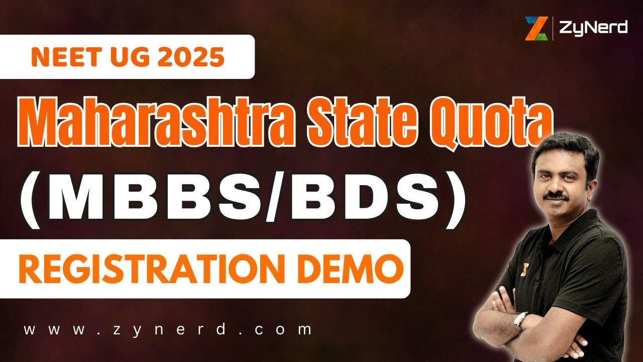 Maharashtra State Quota (MBBS / BDS) - How to apply | Online Registration Demo | NEET UG 2025