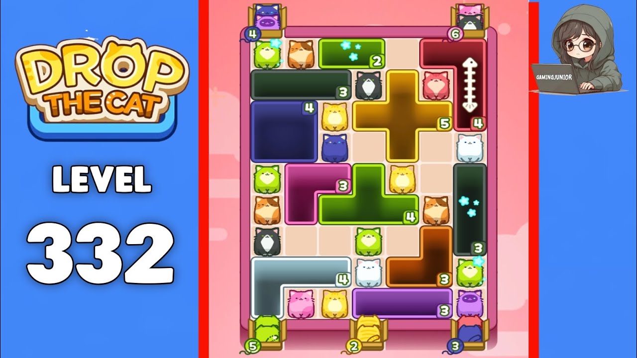 Drop The Cat level 332 solution