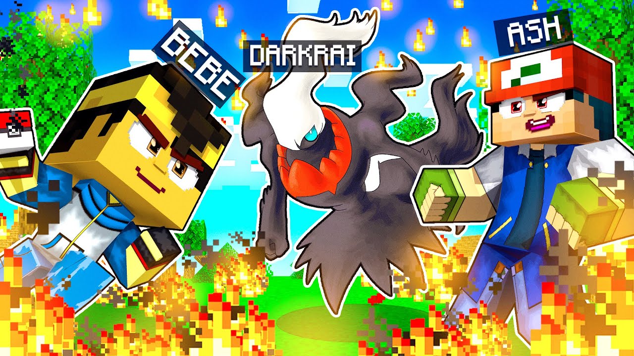 Who's Your Family? O FILHO DO ASH KETCHUM CAPTUROU UM DARKRAI no Minecraft! *Pokémon*