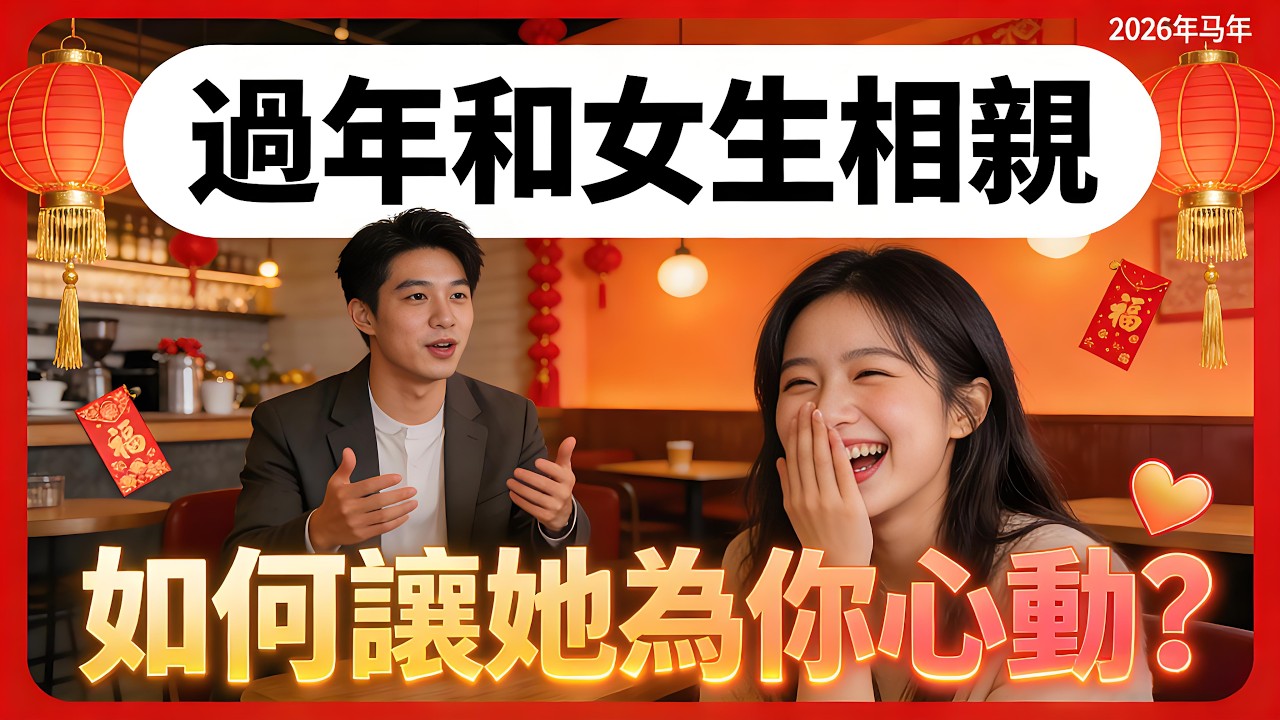 過年和女生「相親靠這幾招🔥」輕鬆《讓她為你心動 ❤️ 》！！