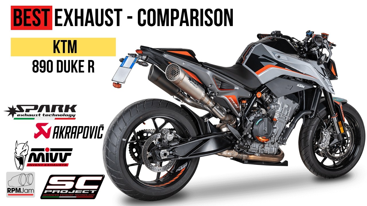 BEST Exhaust Sound - KTM 890 Duke R / SC-Project, Leo Vince, Spark, Arrow, Mivv
