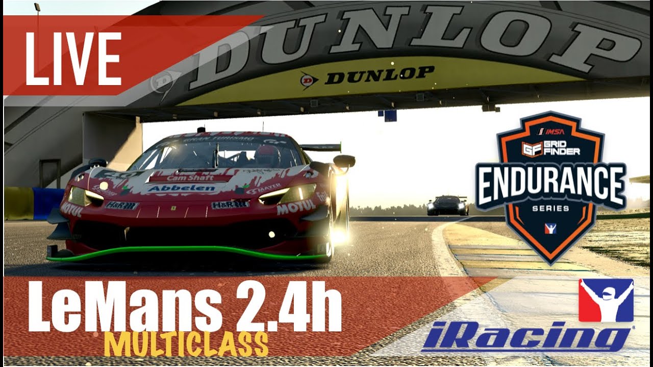 🔴 LIVE  - iRacing - IMSA LeMans 2.4H
