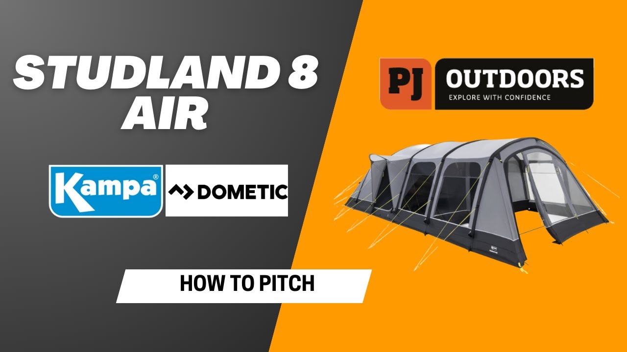 How to pitch an 8 berth tent on your own!