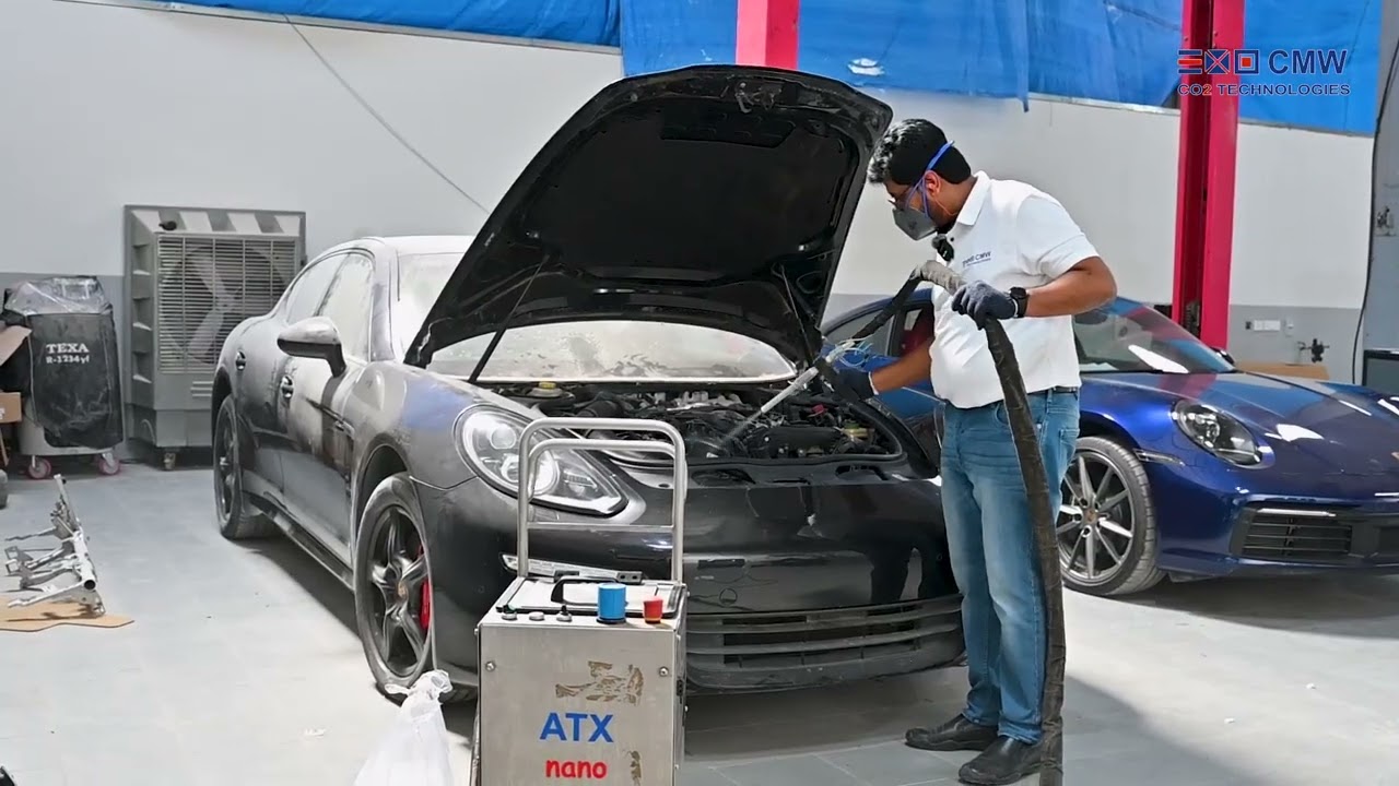 Dry Ice Blasting 101: Porsche Engine Bay Cleaning in Action!