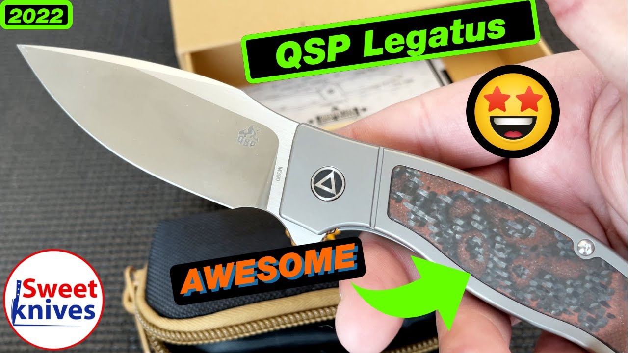 QSP Legatus Knife M390 Blade TI G10 Inlay Review by Sweetknives
