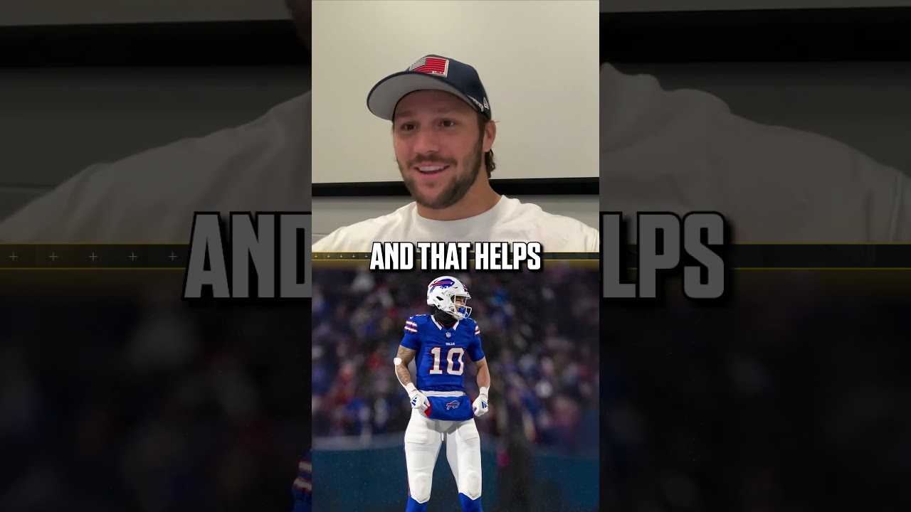 According to Josh Allen, Khalil Shakir has long femurs🤣