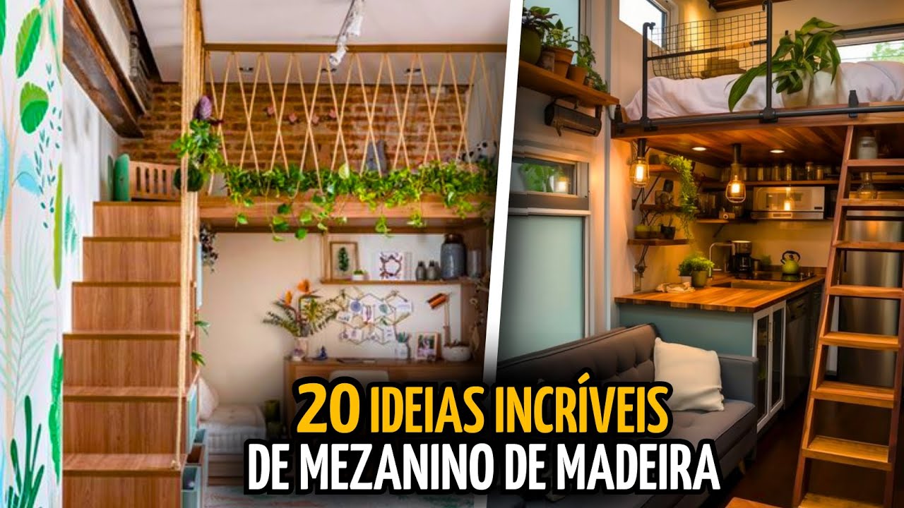 20 IDEIAS CRIATIVAS DE MEZANINO DE MADEIRA | CHARME RÚSTICO E ACONCHEGANTE