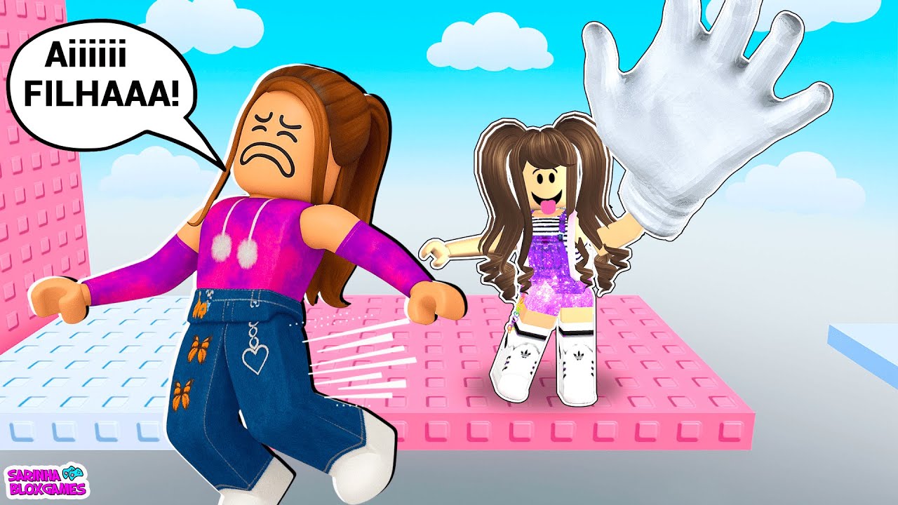 DEI UMA PALMADA NA MINHA MÃE no SLAP TOWER 2 - ROBLOX