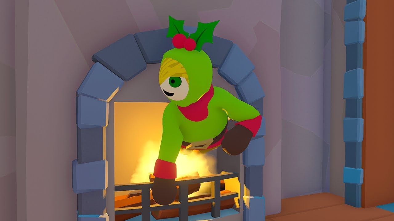 ENTRAR POR LA CHIMENEA SALE MAL (SOY SANTA) con BEBE VITA, MILO Y ADRI HUMAN FALL NAVIDAD