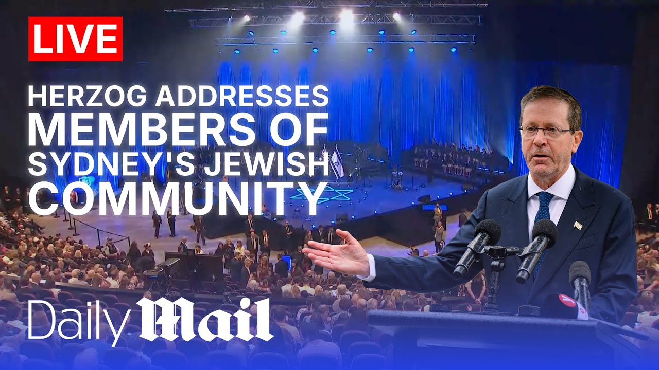LIVE | Israeli president Herzog addresses members of Sydney's Jewish community