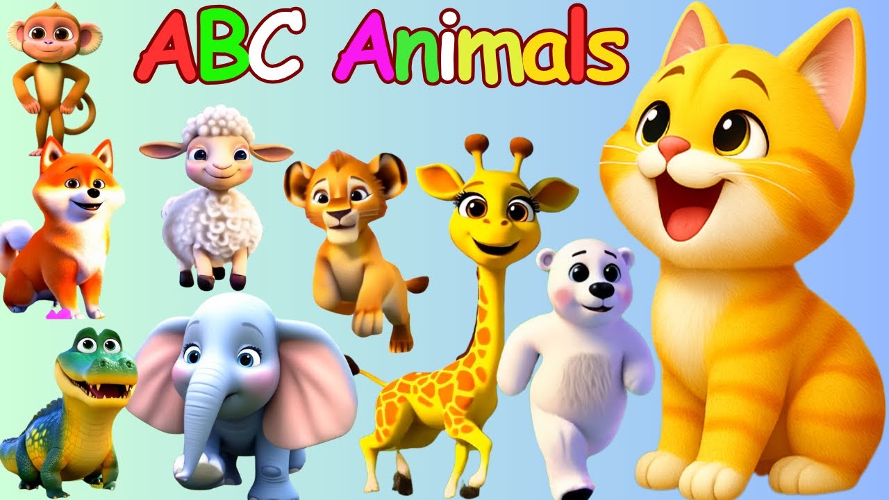 ABC Song | ABC Animals A to Z | Fun Learning for Kids | L170625