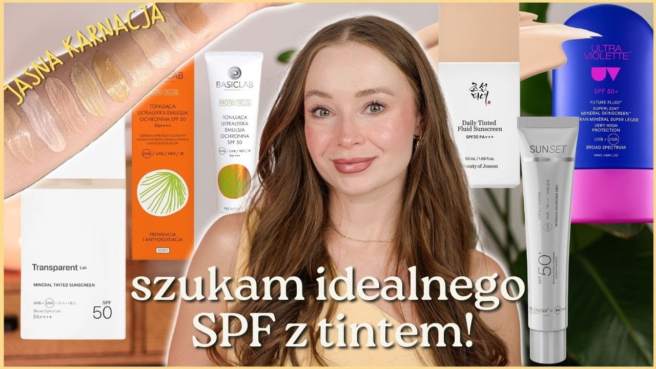 ☀️PRZEGLĄD FILTRÓW PRZECIWSŁONECZNYCH Z TINTEM☀️ | JASNA KARNACJA