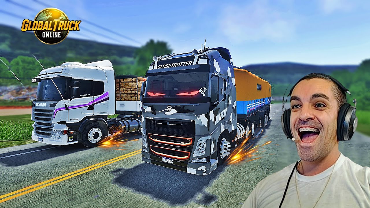 DISPUTA ENTRE O VOLVO FH CAMUFLADO E SCANIA R440 - Global Truck Online