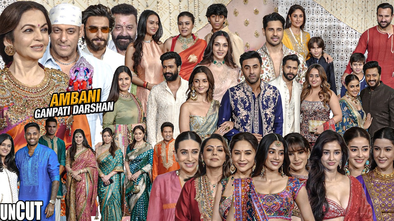 UNCUT - Ambani Ganpati Aarti 2026 | Star Studded Red Carpet | Salman Khan, Katrina, Kareena
