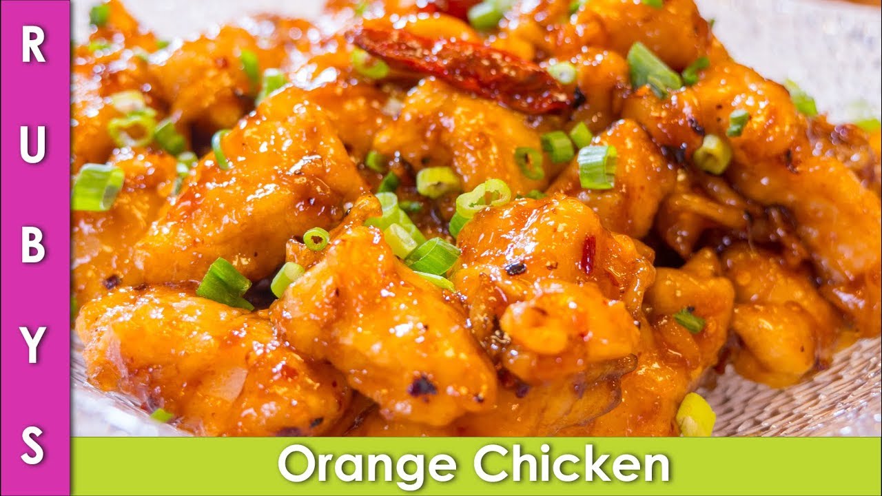 Orange Chicken Chinese Recipe in Urdu Hindi  - RKK