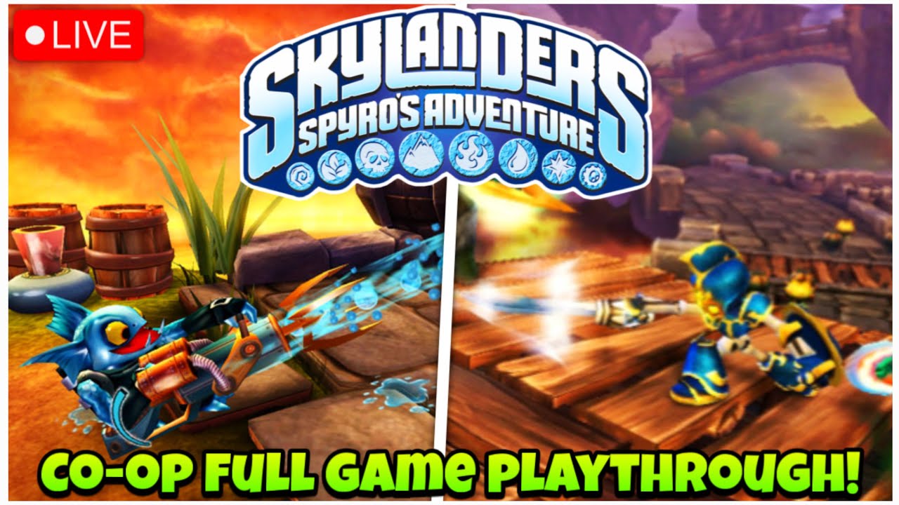 Skylanders Spyro's Adventure CO-OP FULL GAME! Live