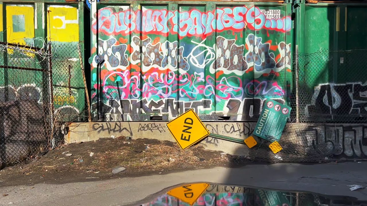 NYC Trash Train Bench 2022