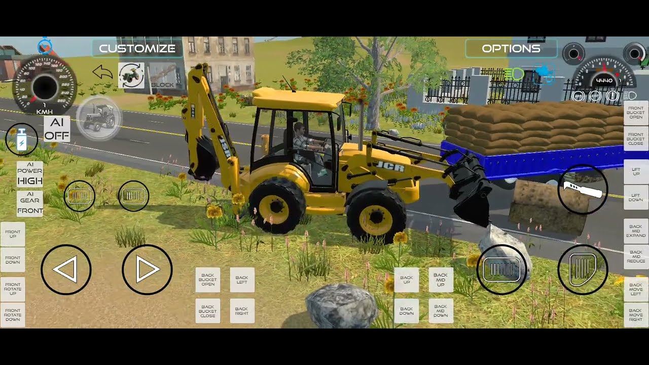 JCB Tractor loding bori ytvideo#jcbvideo #tractor #ytviral 