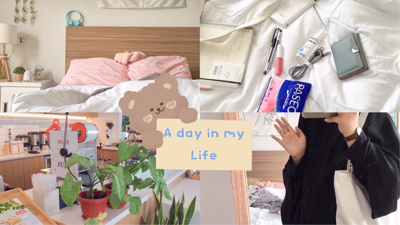 A day in my life🦋 after holiday, online class, whats on my bag