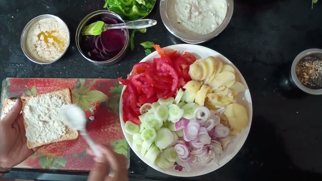 भाज्यांचे सँडविच - | Avishri Marathi Receipe |