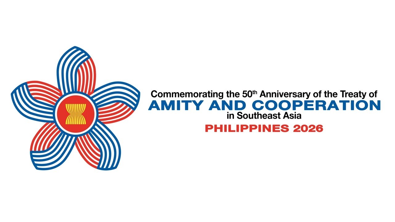 Commemorative Logo for the 50th Anniversary of the Treaty of Amity and Cooperation in Southeast Asia