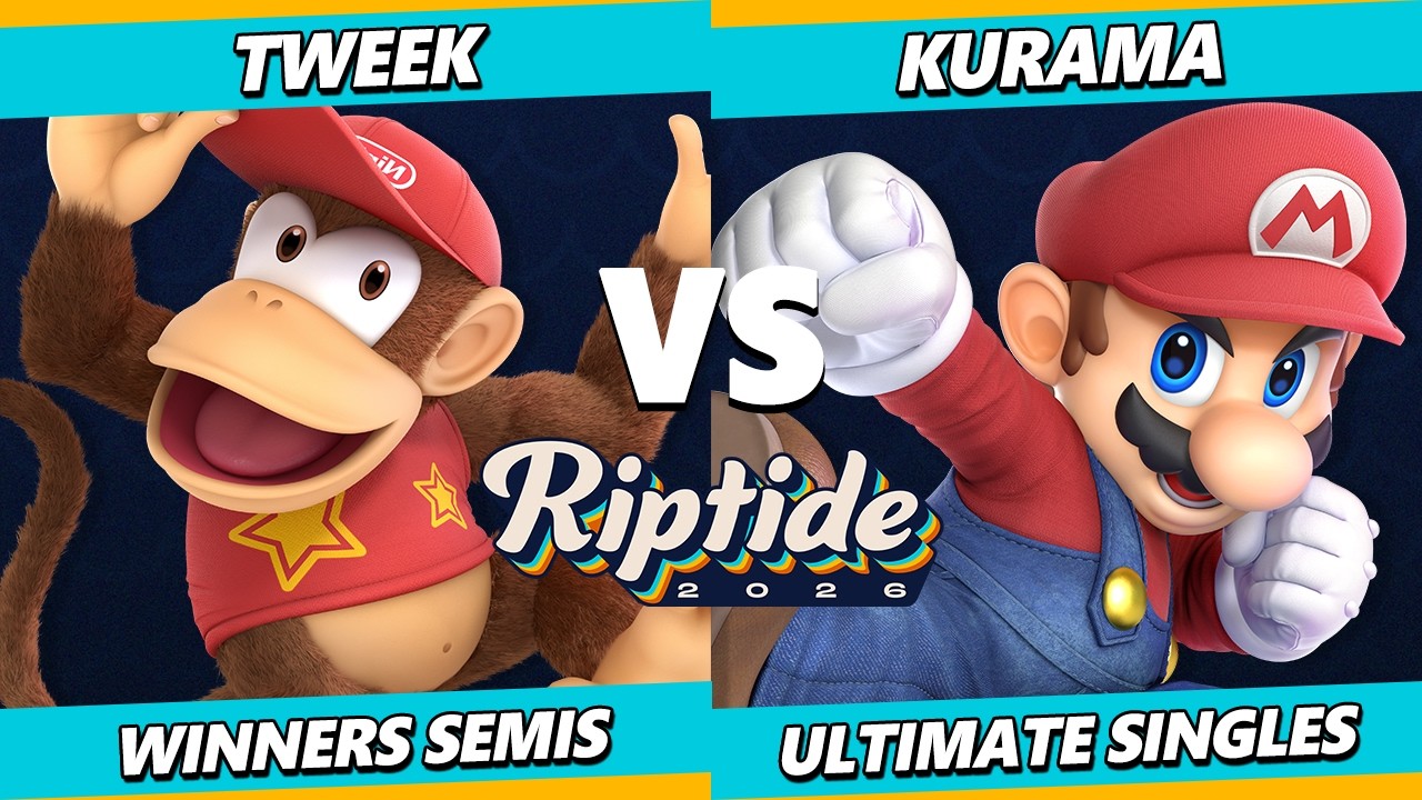 Riptide 2026 TOP 8 - Tweek (Diddy Kong) Vs. Kurama (Mario) Smash Ultimate - SSBU