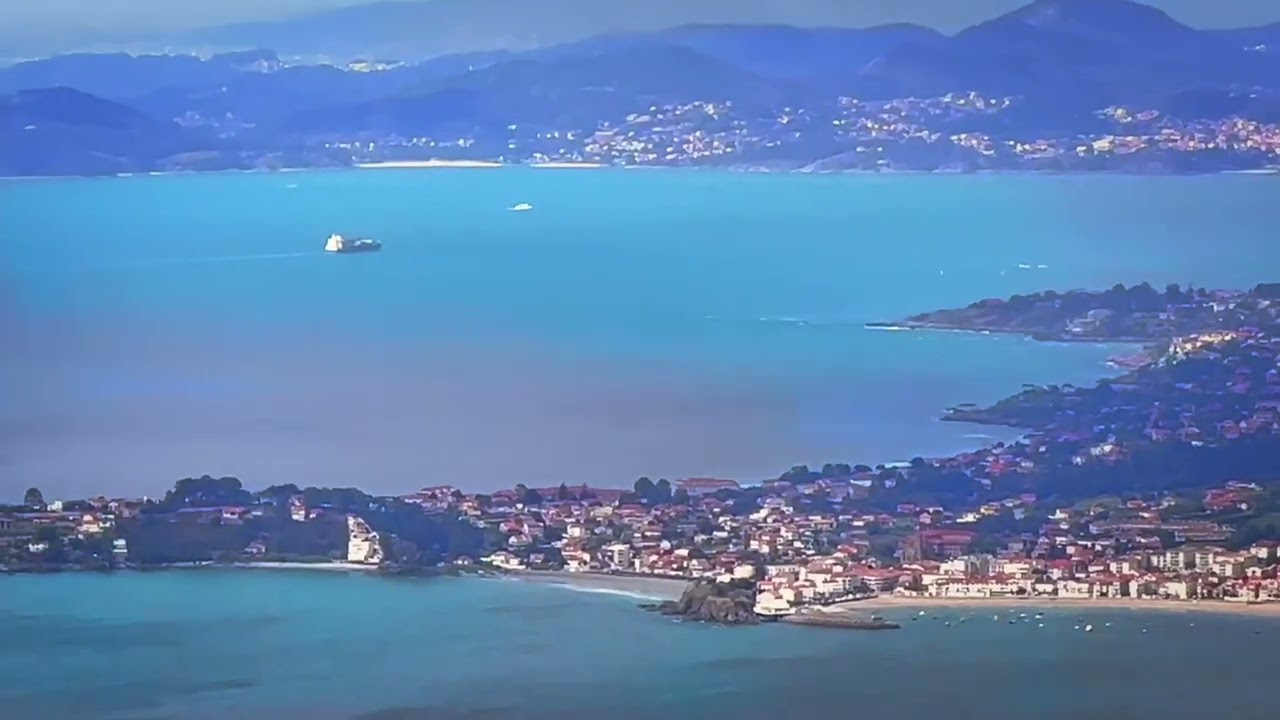 Vistas desde el Mirador de O Cortelliño, Serra da Groba, Baiona.