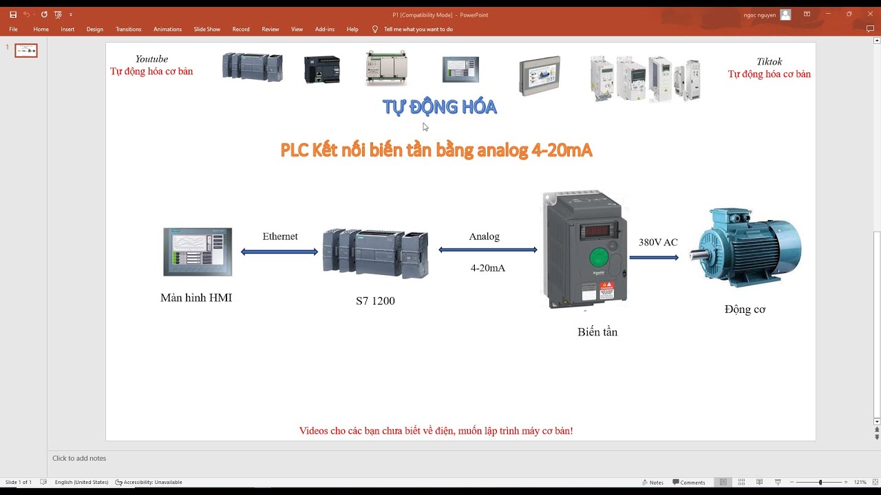 Lập trình PLC S7 1200 điều khiển biến tần qua 4-20mA