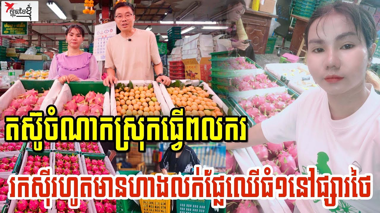 ស្រ្ដីខ្មែរម្នាក់នេះរឹងមាំណាស់ តស៊ូរកស៊ីរហូតមានហាងលក់ផ្លែឈើធំ១នៅផ្សារថៃ | កម្មវិធីក្ដីស្រមៃខ្ញុំ