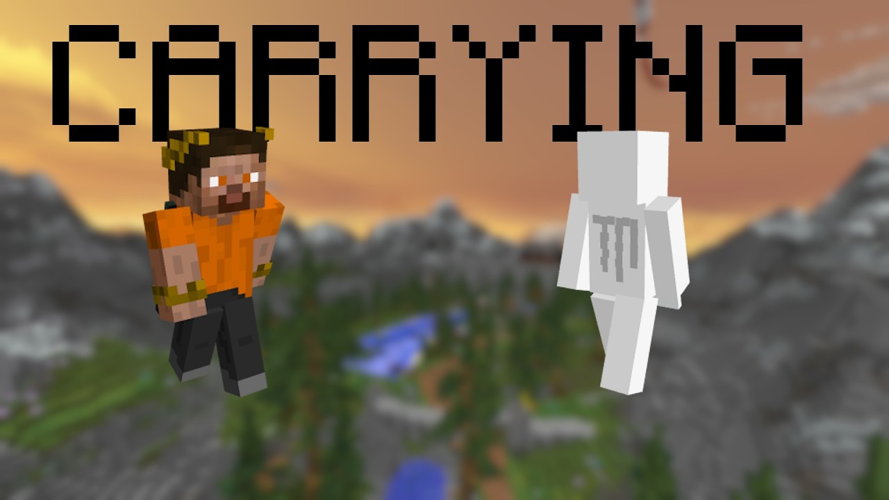 Carrying My Friend Against Two Pros in Hypixel Bridge