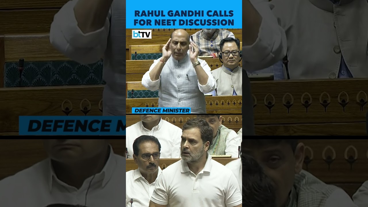 Rahul Gandhi Seeks Discussion On NEET In Lok Sabha; Rajnath Singh Says 